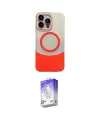 ieg™ iPhone 14 Pro Max Kılıf Kozmos Form Özel Seri - Siyah Bilvis 5in1 3D Magic Cam Ekran Koruyucu