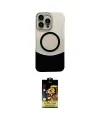 ieg™ iPhone 14 Pro Max Kılıf Kozmos Form Özel Seri - Siyah Buffer Cam Ekran Koruyucu