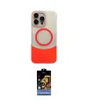ieg™ iPhone 14 Pro Max Kılıf Kozmos Form Özel Seri - Siyah Buffer Hayalet Cam Ekran Koruyucu