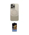 ieg™ iPhone 14 Pro Max Kılıf Kozmos Form Özel Seri - Siyah Buffer Hayalet Cam Ekran Koruyucu