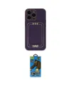 ieg™ iPhone 14 Pro Max Kılıf Kozmos Minimal Prime - Siyah 18D Cam Ekran Koruyucu