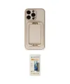 ieg™ iPhone 14 Pro Max Kılıf Kozmos Minimal Prime - Siyah 6D Mat Seramik Hayalet Nano Ekran Koruyucu
