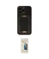 ieg™ iPhone 14 Pro Max Kılıf Kozmos Minimal Prime - Siyah 6D Mat Seramik Hayalet Nano Ekran Koruyucu