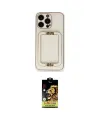 ieg™ iPhone 14 Pro Max Kılıf Kozmos Minimal Prime - Siyah Buffer Cam Ekran Koruyucu