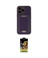 ieg™ iPhone 14 Pro Max Kılıf Kozmos Minimal Prime - Siyah Buffer Cam Ekran Koruyucu