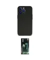 ieg™ iPhone 14 Pro Max Kılıf Kozmos Yansıma Özel Seri - Şeffaf 360 Full Body Arka Koruyucu