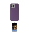 ieg™ iPhone 14 Pro Max Kılıf Kutup Doku Koleksiyonu - Siyah Buffer Hayalet Cam Ekran Koruyucu
