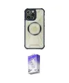ieg™ iPhone 14 Pro Max Kılıf Kutup Modern - Siyah Bilvis 5in1 3D Magic Cam Ekran Koruyucu