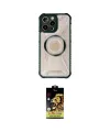 ieg™ iPhone 14 Pro Max Kılıf Kutup Modern - Siyah Buffer Cam Ekran Koruyucu