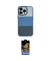 ieg™ iPhone 14 Pro Max Kılıf Kutup Özel Seri - Siyah Buffer Hayalet Cam Ekran Koruyucu