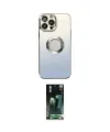 ieg™ iPhone 14 Pro Max Kılıf Kutup Yansıma Özel Seri - Şeffaf 360 Full Body Arka Koruyucu