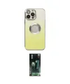 ieg™ iPhone 14 Pro Max Kılıf Kutup Yansıma Özel Seri - Şeffaf 360 Full Body Arka Koruyucu