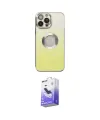 ieg™ iPhone 14 Pro Max Kılıf Kutup Yansıma Özel Seri - Siyah Bilvis 5in1 5D Magic Hayalet Cam Ekran Koruyucu