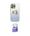ieg™ iPhone 14 Pro Max Kılıf Kutup Yansıma Özel Seri - Siyah Bilvis 5in1 5D Magic Hayalet Cam Ekran Koruyucu