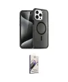 ieg™ iPhone 14 Pro Max Kılıf Nova Asil Prime - Siyah Bilvis 3D Mat Cam Ekran Koruyucu