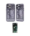 ieg™ iPhone 14 Pro Max Kılıf Nova Doku Koleksiyonu - Şeffaf 360 Full Body Arka Koruyucu