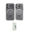 ieg™ iPhone 14 Pro Max Kılıf Nova Doku Koleksiyonu - Şeffaf Pasifik Cam Ekran Koruyucu