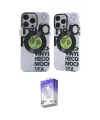 ieg™ iPhone 14 Pro Max Kılıf Nova Doku Koleksiyonu - Siyah Bilvis 5in1 3D Magic Cam Ekran Koruyucu