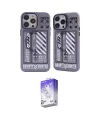 ieg™ iPhone 14 Pro Max Kılıf Nova Doku Koleksiyonu - Siyah Bilvis 5in1 3D Magic Cam Ekran Koruyucu