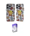 ieg™ iPhone 14 Pro Max Kılıf Nova Doku Koleksiyonu - Siyah Bilvis 5in1 3D Magic Cam Ekran Koruyucu