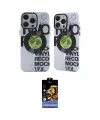 ieg™ iPhone 14 Pro Max Kılıf Nova Doku Koleksiyonu - Siyah Buffer Hayalet Cam Ekran Koruyucu