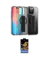 ieg™ iPhone 14 Pro Max Kılıf Nova Işık Koleksiyonu - Siyah Buffer Hayalet Cam Ekran Koruyucu
