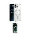 ieg™ iPhone 14 Pro Max Kılıf Nova Işık Özel Seri - Şeffaf 360 Full Body Arka Koruyucu