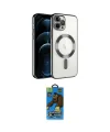 ieg™ iPhone 14 Pro Max Kılıf Nova Işık Özel Seri - Siyah 18D Cam Ekran Koruyucu