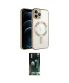 ieg™ iPhone 14 Pro Max Kılıf Nova Işık Özel Seri - Siyah 360 Mat Full Body Arka Koruyucu