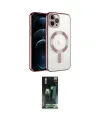 ieg™ iPhone 14 Pro Max Kılıf Nova Işık Özel Seri - Siyah 360 Mat Full Body Arka Koruyucu