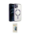ieg™ iPhone 14 Pro Max Kılıf Nova Işık Özel Seri - Siyah 6D Mat Seramik Hayalet Nano Ekran Koruyucu