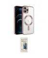 ieg™ iPhone 14 Pro Max Kılıf Nova Işık Özel Seri - Siyah 6D Mat Seramik Hayalet Nano Ekran Koruyucu