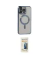 ieg™ iPhone 14 Pro Max Kılıf Nova Işık Özel Seri - Siyah 6D Mat Seramik Hayalet Nano Ekran Koruyucu