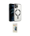 ieg™ iPhone 14 Pro Max Kılıf Nova Işık Özel Seri - Siyah 6D Mat Seramik Hayalet Nano Ekran Koruyucu