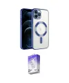 ieg™ iPhone 14 Pro Max Kılıf Nova Işık Özel Seri - Siyah Bilvis 5in1 3D Magic Cam Ekran Koruyucu