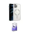 ieg™ iPhone 14 Pro Max Kılıf Nova Işık Özel Seri - Siyah Bilvis 5in1 5D Magic Hayalet Cam Ekran Koruyucu