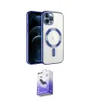 ieg™ iPhone 14 Pro Max Kılıf Nova Işık Özel Seri - Siyah Bilvis 5in1 5D Magic Hayalet Cam Ekran Koruyucu