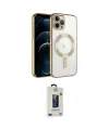 ieg™ iPhone 14 Pro Max Kılıf Nova Işık Özel Seri - Siyah Bilvis Hayalet Cam Ekran Koruyucu