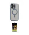 ieg™ iPhone 14 Pro Max Kılıf Nova Işık Özel Seri - Siyah Buffer Cam Ekran Koruyucu