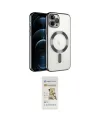 ieg™ iPhone 14 Pro Max Kılıf Nova Işık Özel Seri - Siyah Mat Seramik Nano Ekran Koruyucu