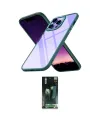ieg™ iPhone 14 Pro Max Kılıf Nova Işık Serisi - Siyah 360 Mat Full Body Arka Koruyucu