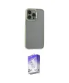 ieg™ iPhone 14 Pro Max Kılıf Nova Işık Serisi - Siyah Bilvis 5in1 3D Magic Cam Ekran Koruyucu