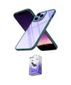 ieg™ iPhone 14 Pro Max Kılıf Nova Işık Serisi - Siyah Bilvis 5in1 5D Magic Hayalet Cam Ekran Koruyucu