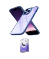 ieg™ iPhone 14 Pro Max Kılıf Nova Işık Serisi - Siyah Bilvis 5in1 5D Magic Hayalet Cam Ekran Koruyucu
