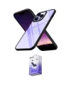 ieg™ iPhone 14 Pro Max Kılıf Nova Işık Serisi - Siyah Bilvis 5in1 5D Magic Hayalet Cam Ekran Koruyucu