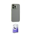 ieg™ iPhone 14 Pro Max Kılıf Nova Işık Serisi - Siyah Bilvis 5in1 5D Magic Hayalet Cam Ekran Koruyucu