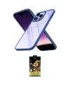ieg™ iPhone 14 Pro Max Kılıf Nova Işık Serisi - Siyah Buffer Cam Ekran Koruyucu