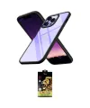ieg™ iPhone 14 Pro Max Kılıf Nova Işık Serisi - Siyah Buffer Cam Ekran Koruyucu