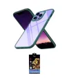 ieg™ iPhone 14 Pro Max Kılıf Nova Işık Serisi - Siyah Buffer Hayalet Cam Ekran Koruyucu