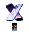 ieg™ iPhone 14 Pro Max Kılıf Nova Işık Serisi - Siyah Buffer Hayalet Cam Ekran Koruyucu